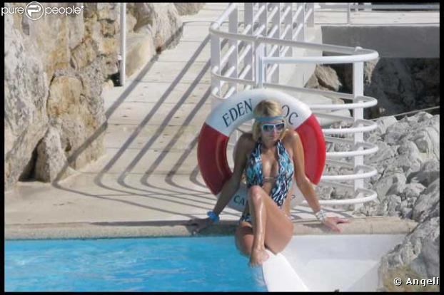 Paris Hilton au Cap d'Antibes