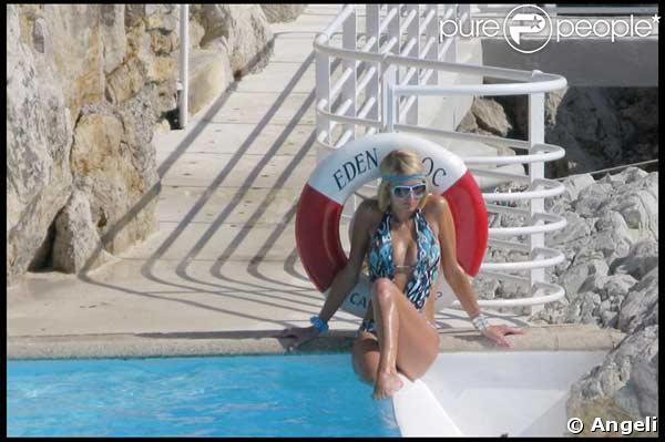 Paris Hilton au Cap d'Antibes 