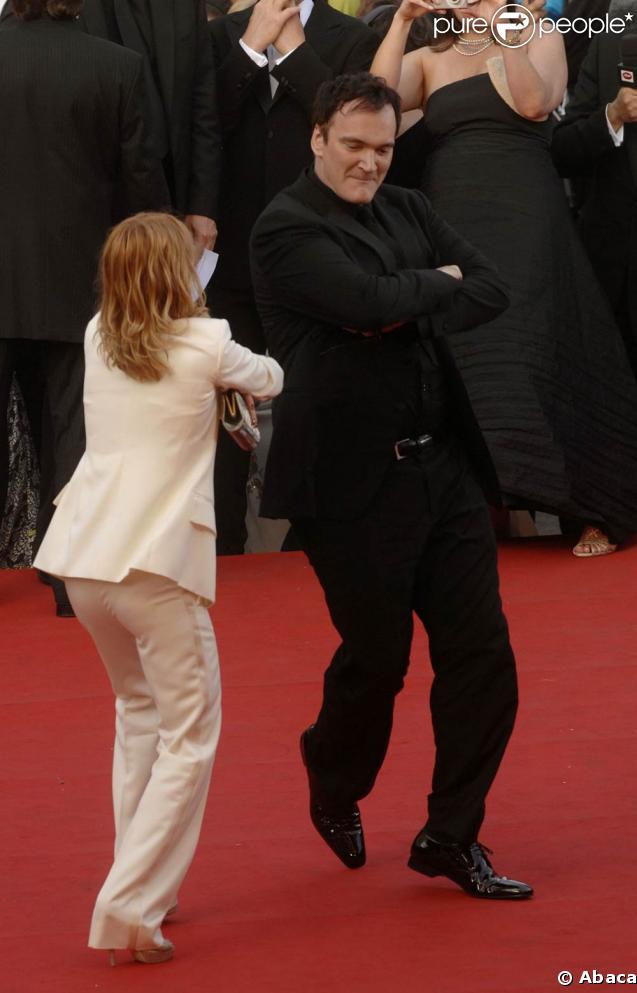 Quentin Tarantino et Mélanie Laurent, lors de la montée des marches pour 