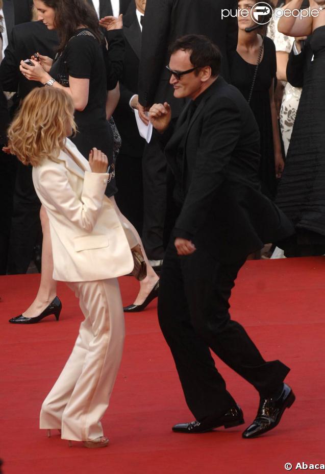 Quentin Tarantino et Mélanie Laurent, lors de la montée des marches pour 