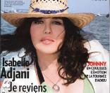 Isabelle Adjani en couverture de Paris Match