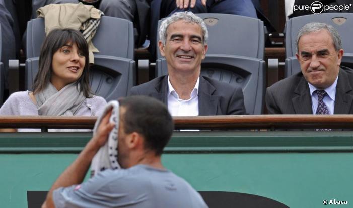 Raymond Domenech et Estelle Denis