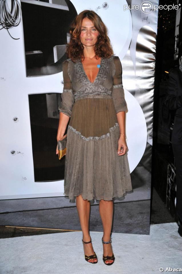 Helena Christensen à la soirée Burberry. 28/05/09