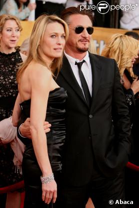 Sean Penn et Robin Wright Penn
