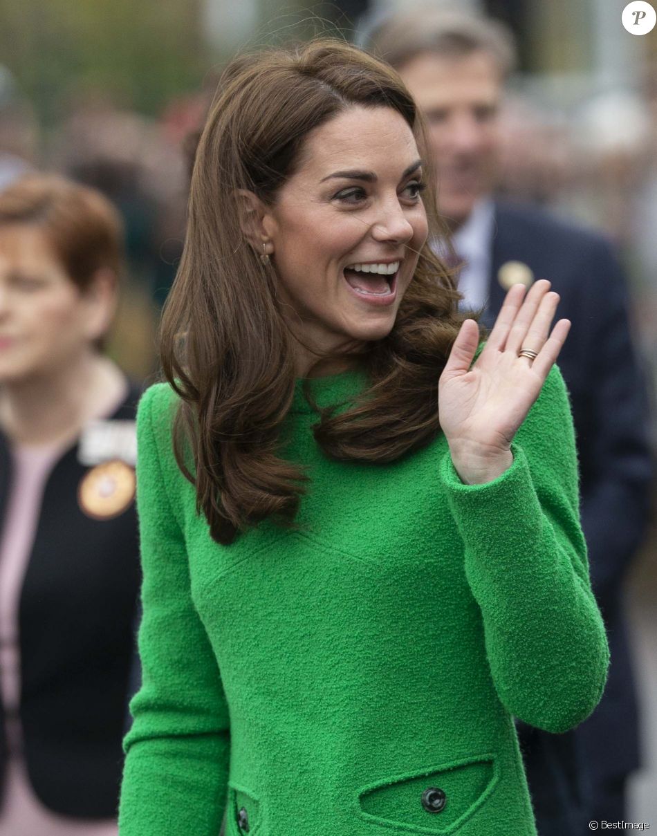 Catherine (Kate) Middleton, duchesse de Cambridge visite l'Ã©cole primaire "Lavender" Ã  Londres le 5 fÃ©vrier 2019.