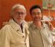 Roland-Garros 2009 : pour les huitièmes de finale disputés le lundi de Pentecôte, les célébrités sont venues en nombre. En couple et en famille ! Pierre Richard et son fils Olivier. 