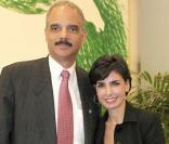 Rachida Dati et Eric Holder (son homologue américain) à Rome pour le G8 des ministres de la justice le 29 mai 2009