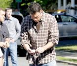 Ben Affleck sur le tournage de The Company Men, le 3 juin 2009