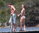 Geri Halliwell et son boyfriend Henry Beckwith en vacances en Sardaigne