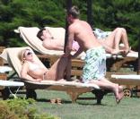 Geri Halliwell et son boyfriend Henry Beckwith en vacances en Sardaigne