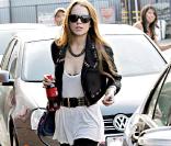 Linsay Lohan à Los Angeles, hier