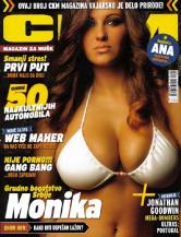 Monika Kis en couverture du magazine serbe CKM
