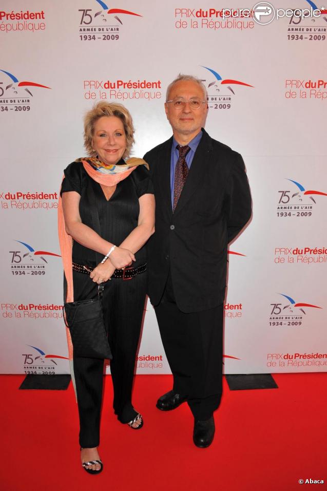 Françoise Laborde et son époux à l'événement Journée de l'Extrême - Grand Prix du président de la République. 13/06/09