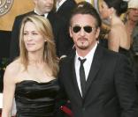 Sean Penn et sa femme Robin Wright