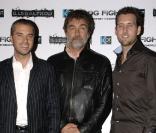 Anthony Dupray, Olivier Marchal et Antoine Elizabé lors de la première de Dogfight à Paris le 22 juin 2009