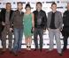 Laurent Zimmermann, Antoine Elizabé, Anna Langner, Olivier Marchal et Ange Basterga lors de la première de Dogfight à Paris le 22 juin 2009