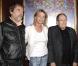 Olivier Marchal, Sarah Marshall et Robert Hossein lors de la première de Dogfight à Paris le 22 juin 2009