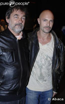 Olivier Marchal et Guy Amram lors de la première de Dogfight à Paris le 22 juin 2009