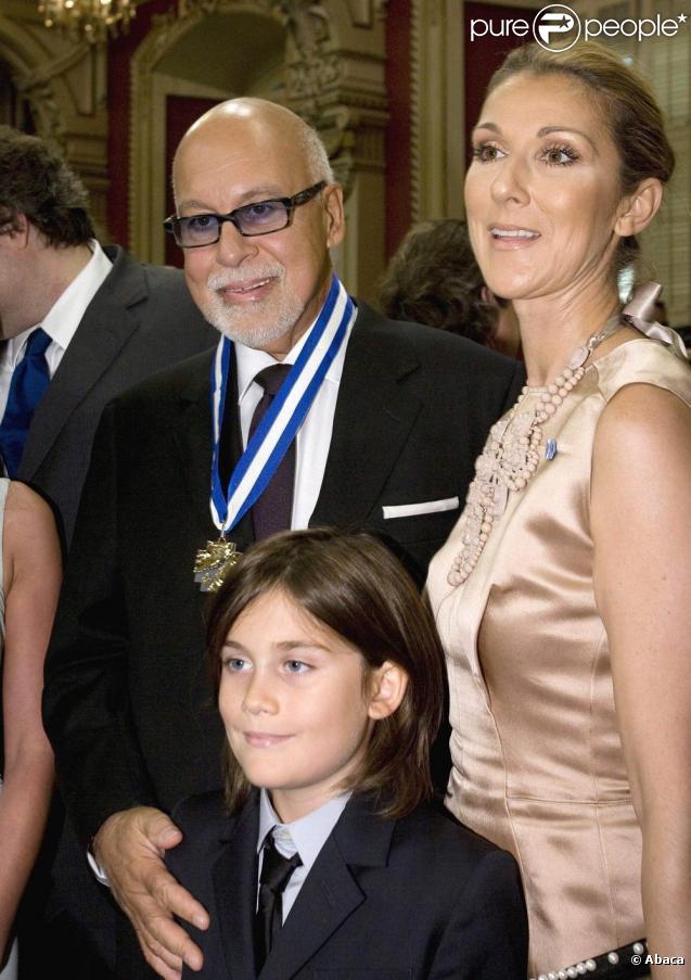 Céline Dion et René Charles assistent à la décoration de René Angelil dans l'Ordre national du Québec. 17/06/09 