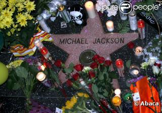 L'étoile de Michael Jackson sur le Boulevard de la gloire à Hollywood le 26 juin 2009