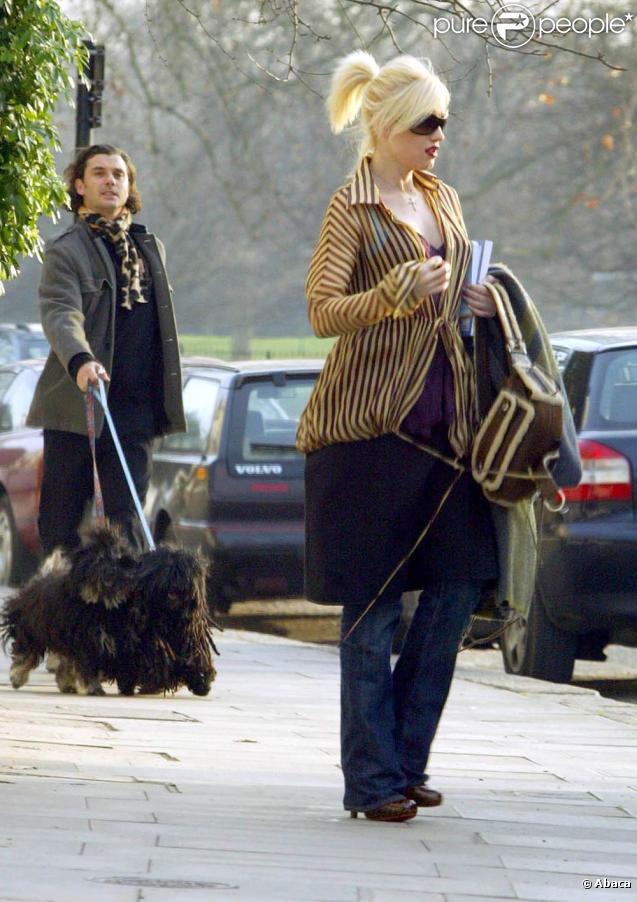 Gwen Stefani et Gavin Rossdale sont bien organisés ! Gwen s'occupe de son sac à main tandis que monsieur promène les chiens ! 