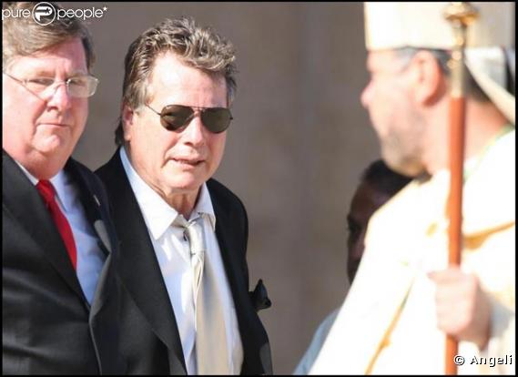Les bouleversantes obsèques de Farrah Fawcett, qui se sont déroulées en la cathédrale Notre-Dame-des-Anges, à Los Angeles, le 29 juin 2009.