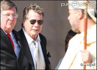 Les bouleversantes obsèques de Farrah Fawcett, qui se sont déroulées en la cathédrale Notre-Dame-des-Anges, à Los Angeles, le 29 juin 2009.