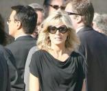Les bouleversantes obsèques de Farrah Fawcett, qui se sont déroulées en la cathédrale Notre-Dame-des-Anges, à Los Angeles, le 29 juin 2009.