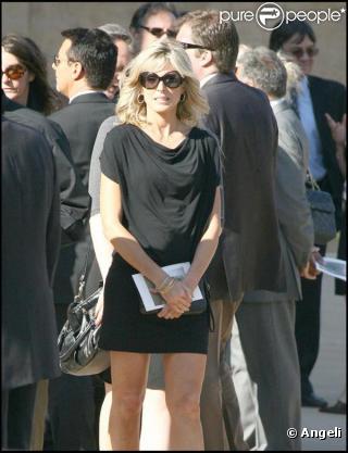 Les bouleversantes obsèques de Farrah Fawcett, qui se sont déroulées en la cathédrale Notre-Dame-des-Anges, à Los Angeles, le 29 juin 2009.