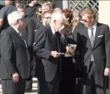 Les bouleversantes obsèques de Farrah Fawcett, qui se sont déroulées en la cathédrale Notre-Dame-des-Anges, à Los Angeles, le 29 juin 2009.