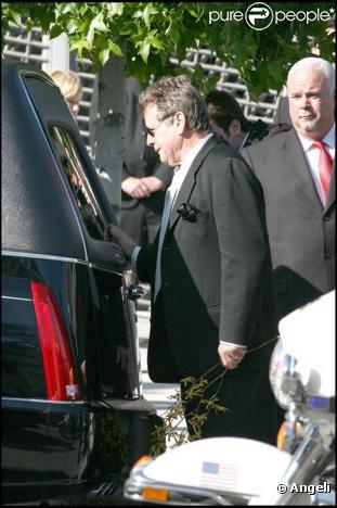 Les bouleversantes obsèques de Farrah Fawcett, qui se sont déroulées en la cathédrale Notre-Dame-des-Anges, à Los Angeles, le 29 juin 2009.