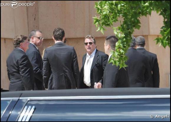 Les bouleversantes obsèques de Farrah Fawcett, qui se sont déroulées en la cathédrale Notre-Dame-des-Anges, à Los Angeles, le 29 juin 2009.