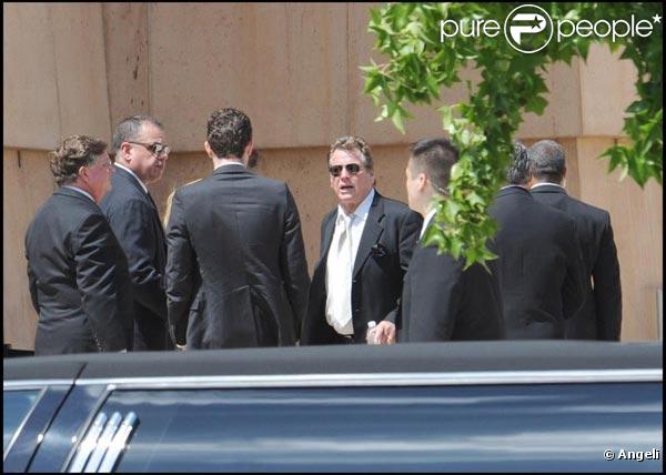 Les bouleversantes obsèques de Farrah Fawcett, qui se sont déroulées en la cathédrale Notre-Dame-des-Anges, à Los Angeles, le 29 juin 2009.
