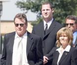 Les bouleversantes obsèques de Farrah Fawcett, qui se sont déroulées en la cathédrale Notre-Dame-des-Anges, à Los Angeles, le 29 juin 2009.