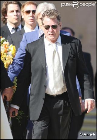 Les bouleversantes obsèques de Farrah Fawcett, qui se sont déroulées en la cathédrale Notre-Dame-des-Anges, à Los Angeles, le 29 juin 2009.