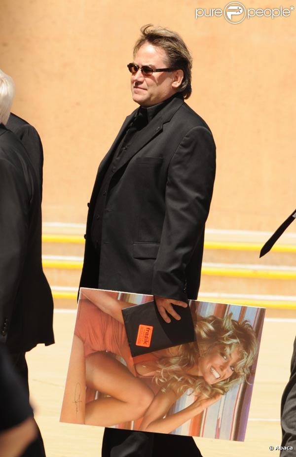 Les bouleversantes obsèques de Farrah Fawcett, qui se sont déroulées en la cathédrale Notre-Dame-des-Anges, à Los Angeles, le 29 juin 2009.