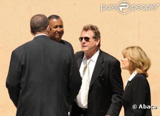 Les bouleversantes obsèques de Farrah Fawcett, qui se sont déroulées en la cathédrale Notre-Dame-des-Anges, à Los Angeles, le 29 juin 2009.