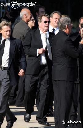 Les bouleversantes obsèques de Farrah Fawcett, qui se sont déroulées en la cathédrale Notre-Dame-des-Anges, à Los Angeles, le 29 juin 2009.