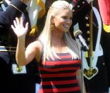 Jessica Simpson à l'occasion de l'ouverture du tournoi de golf AT&T National, à Bethesda, dans le Maryland, le 1er juillet 2009 !