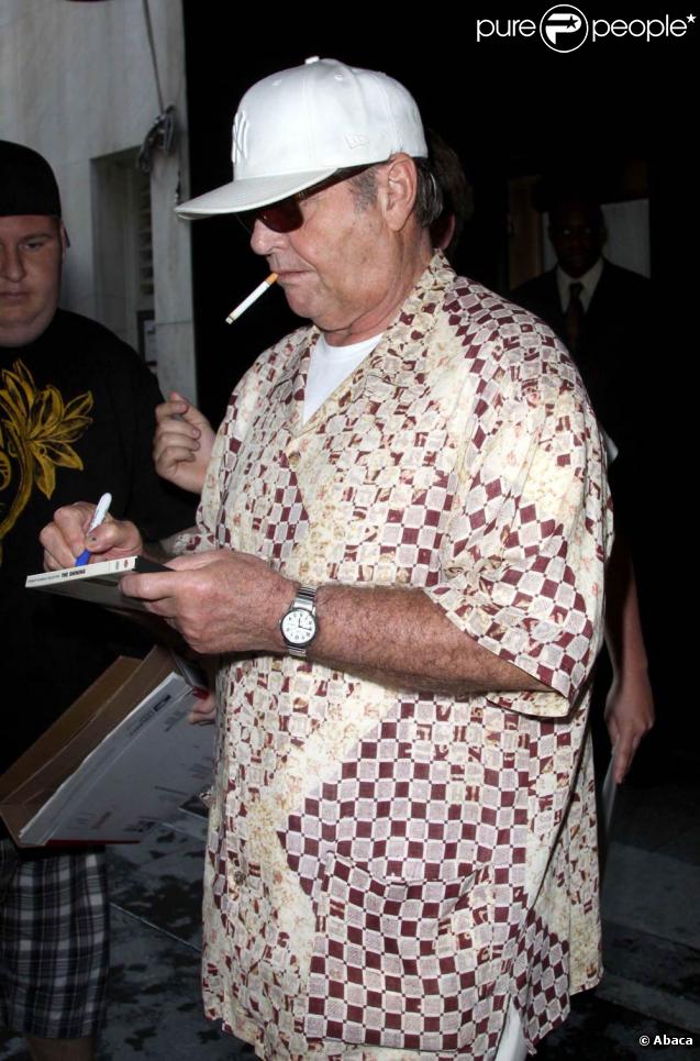 Jack Nicholson, lors d'un match de baseball des Yankees, à New York, le 2 juillet 2009 !