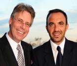 Michel Jauslin et Nikos Aliagas, à l'occasion de l'inauguration de la Suite Prestige du Park Hyatt Paris-Vendôme, le 3 juillet 2009 !
