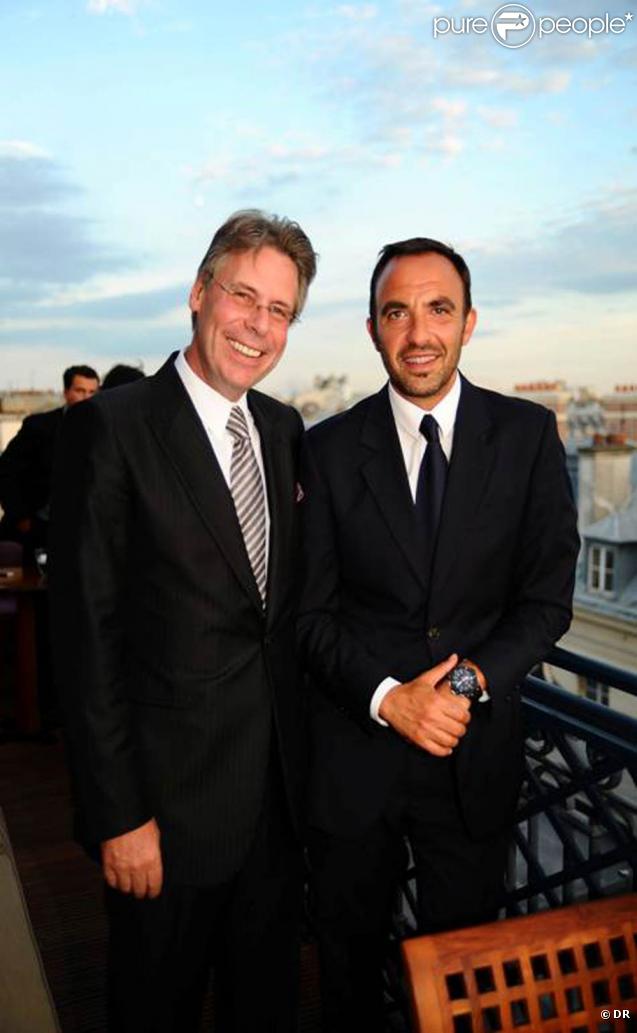 Michel Jauslin et Nikos Aliagas, à l'occasion de l'inauguration de la Suite Prestige du Park Hyatt Paris-Vendôme, le 3 juillet 2009 !