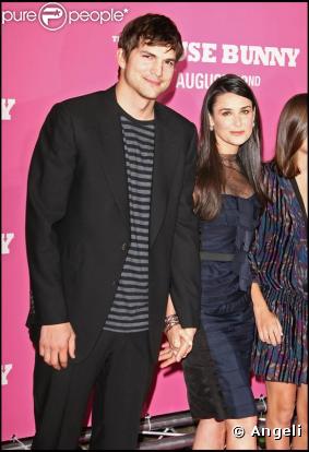 Ashton Kutcher et Demi Moore