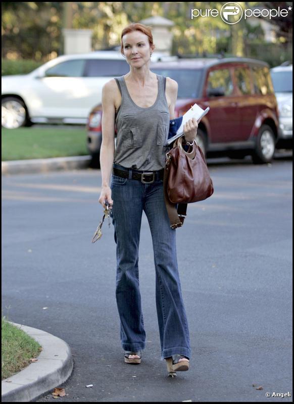 Marcia Cross à Los Angeles. L'actrice a beaucoup minci. 12/07/09