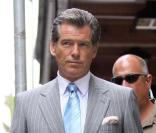 Pierce Brosnan sur le tournage de Remember Me à New York le 13 juillet 2009