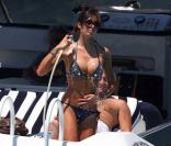 Flavio Briatore et sa sublime femme  Elisabetta Gregoraci en vacances en Sardaigne le 26 juin  