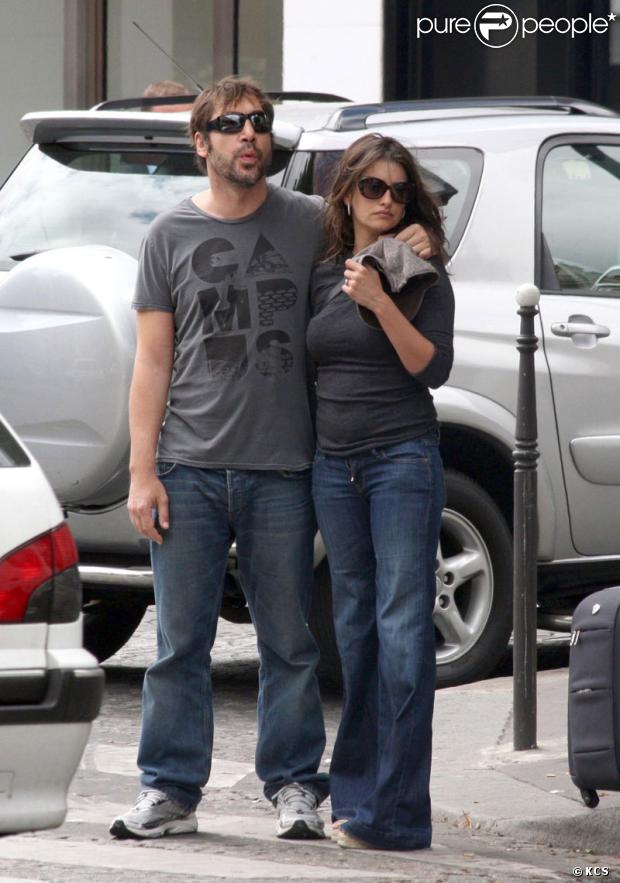   Penélope Cruz et Javier Bardem à Paris le 14 juillet 2009 