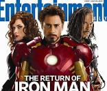 Scarlett Johansson, Robert Downey Jr. et Mickey Rourke en couverture d'Entertainment Weekly 