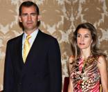 Letizia d'Espagne et Felipe président le prix Velasquez 2009, à Madrid.