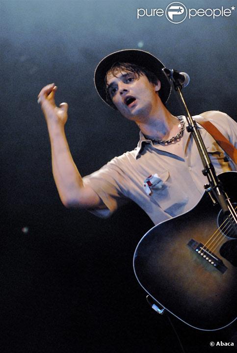 Pete Doherty en concert en France le 3 juillet 2009